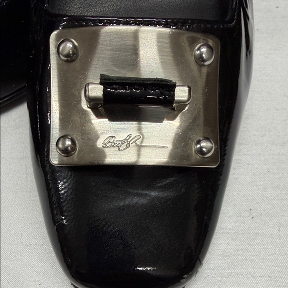 Donald J. Pliner Black Flats with Silver Accent - Picture 2 of 11